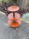 Vintage Mahogany 3 Tier Dumbwaiter Table Claw Ft By H. L. Hubbell Grand Rapids Mi