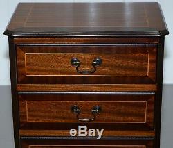 Vintage Mahogany Bed Side Table Chest Of Drawers Or Lamp Wine End Side Table