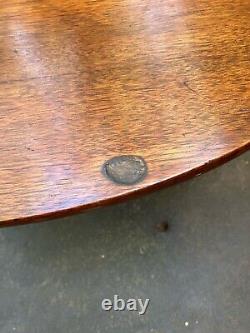 Vintage Mahogany Drop Tilt Top Dining Table 36 Round
