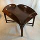 Vintage Mahogany English Chippendale Style Butler's Table