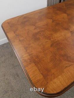 Vintage Marquetry Burl Drexel c1970 Extension Dining Table Banquet 6-9ft