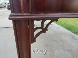 Vintage Mount Airy Chippendale Style Mahogany console Table 60wx30.5dx30H
