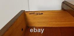Vintage Mt. Airy Georgian Yew Wood Bachelor Chest Nightstand Lamp Table Ex Cond