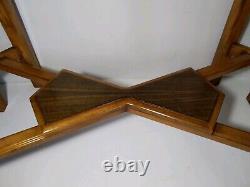 Vintage Octagonal Wood Console/Sofa/Hall Entry Table Chippendale/Regency/Empire