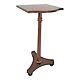 Vintage Pedestal Accent Table Hall Library Stand Bombay Neo-classic Chippendale