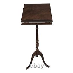 Vintage Pedestal Book Bible Lectern Table Library Podium Stand Mahogany Bombay