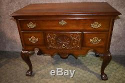 Vintage Pennsylvania House Solid Cherry Chippendale Style Lowboy