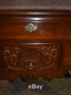 Vintage Pennsylvania House Solid Cherry Chippendale Style Lowboy