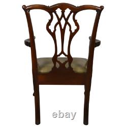 Vintage Set of 6 Mahogany Chippendale Ball and Claw Dining Chairs #22254