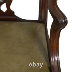 Vintage Set of 6 Mahogany Chippendale Ball and Claw Dining Chairs #22254