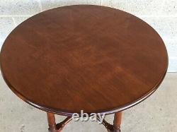 Vintage Stickley Brothers Solid Cherry Round Lamp Table