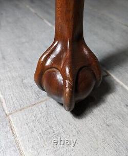 Vintage Sutton Furniture Mahogany Wood Chippendale Tea Table Ball & Claw Feet