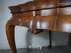 Vintage Sutton Furniture Mahogany Wood Chippendale Tea Table Ball & Claw Feet