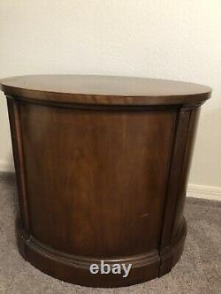 Vintage THOMASVILLE COLLECTION BANDED 3 DRAWER Side Lamp TABLE