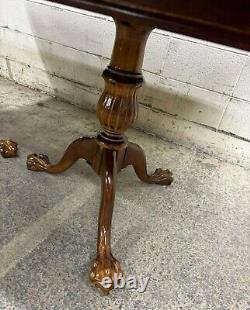 Vintage Universal Furniture Chippendale Style Double Pedestal Dining Table