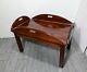 Vintage Yield House Pine Wood Butler Tray Coffee Table Drop Leaf Chippendale