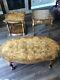 Weiman Burl Wood Chippendale Coffee Table And End Tables