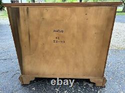 Willett Maple Chippendale Nightstand Accent Side Table Chest Mid Century Vintage