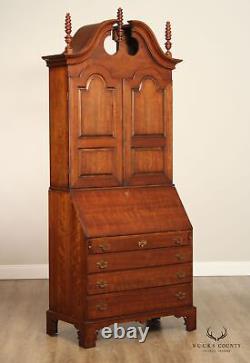 Wright Table Co. Chippendale Style Cherry Secretary Desk