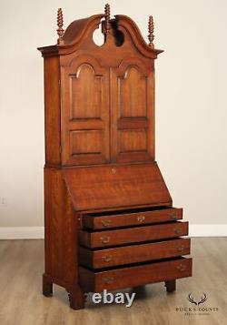 Wright Table Co. Chippendale Style Cherry Secretary Desk