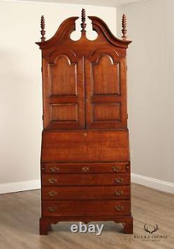 Wright Table Co. Chippendale Style Cherry Secretary Desk