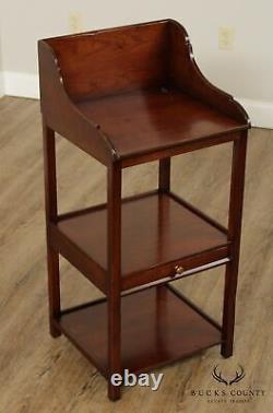 Wright Table Company Cherry 3 Tier Stand with Drawer