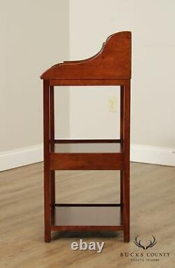 Wright Table Company Cherry 3 Tier Stand with Drawer