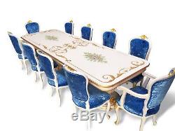 10ft Opulent Et Incroyable Louis XVI Set De Table À Manger De Style Pro Poli Français