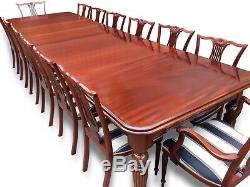 12.5ft Harrods Designer Table En Acajou Cubain De Style Régence Pro French Poli