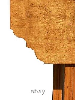 18e C Antique Nouvelle-angleterre Chippendale Tiger Maple Drop Leaf Table À Manger