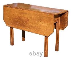 18e C Table De La Goutte D'érable De Tigre Chippendale Antique