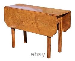 18e C Table De La Goutte D'érable De Tigre Chippendale Antique