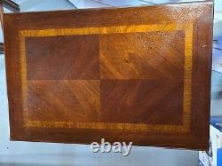 1980 Lane Tables De Nidification Chippendale Acajou Avec Parquet Top Style 988 85