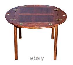 20ème C Vintage Ahogany Chippendale Style Butlers Table / Table À Café