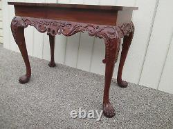 58349 Inlaid Ahogany Library Desk Console Table Stand Server Buffet