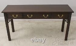 58835ec Ethan Allen Cherry Chippendale 3 Table De Savon De Tiroir