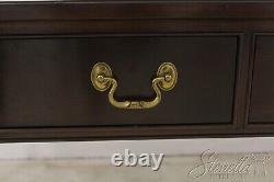 58835ec Ethan Allen Cherry Chippendale 3 Table De Savon De Tiroir