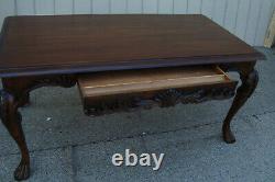 61070 Solid Ahogany Executive Desk Library Table Avec Tiroir