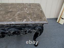 63304 ETHAN ALLEN Table console avec dessus en marbre