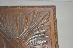 Antique Anglais Chêne Sculpté Drop Leaf Porte Jambe Mouchoir Enveloppe Corner Table