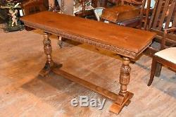 Antique En Chêne Massif Canapé Table Vintage Furniture