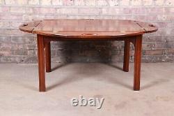 Baker Furniture Chippendale Mahogany Butler's Coffee Table