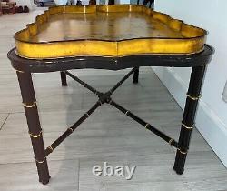 Becon Hill Collection Chinese Chipendale Tole Tray Table De Café No. 629