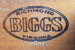 Biggs Kittinger Chippendale Incrustation En Acajou Demilune Serveur De Style Williamsburg