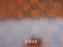 Bois Franc 36x31+ French Chess / Table De Jeu Inlaid Top Chippendale Jambes Walnut