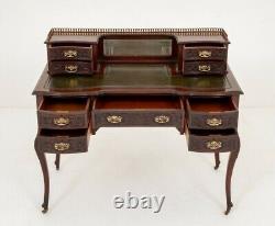 Bureau Chippendale en acajou Table d'écriture Antique 1890