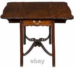 Cfc-mahogany Porringer Top Chippendale Pembroke Table, Angleterre, Vers 1780
