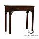 Chaise Hickory Acajou Et Ronce Style Chippendale One Console Tiroir Table