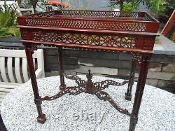 Chine Style Chippendale Table Ornée Grande Table D'affichage