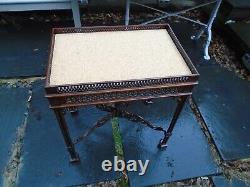 Chine Style Chippendale Table Ornée Grande Table D'affichage